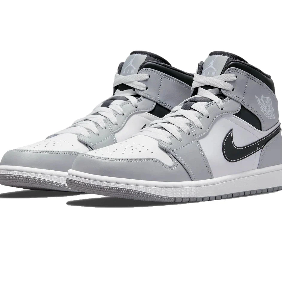 Light Grey Anthracite Mid Jordan Smoke 1 Air 0607